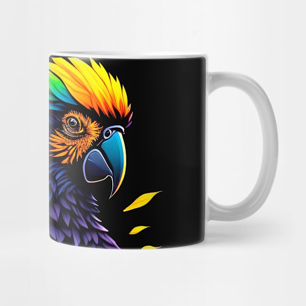 Tropical Majesty: Colorful Macaw Illustration by SkloIlustrator